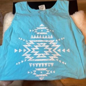 Blue tanks size small fits like medium